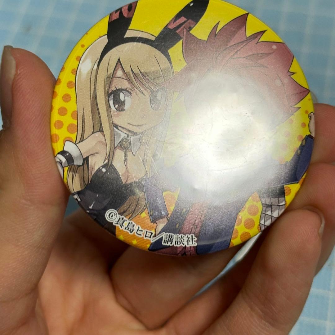 FAIRY TAIL フェアリーテイル 原画展缶バッジ ナツ ルーシー 真島ヒロ