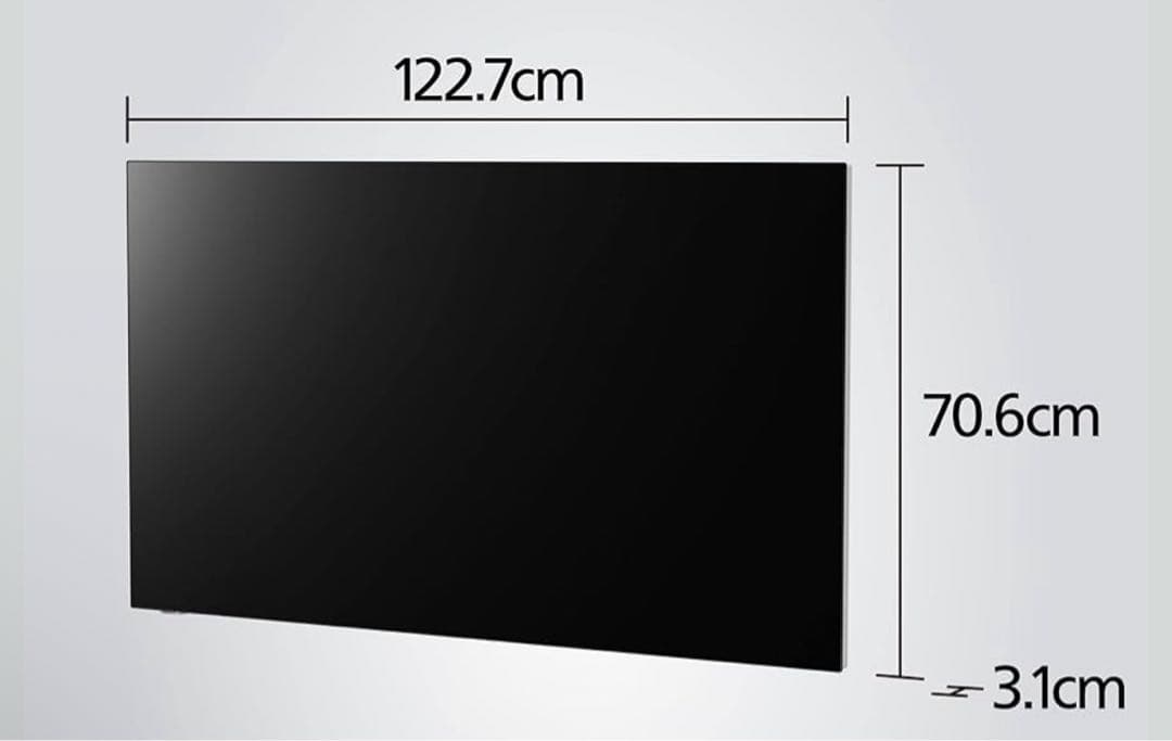 パナソニック 55V型 4K有機EL VIERA ウォールフィットテレビ