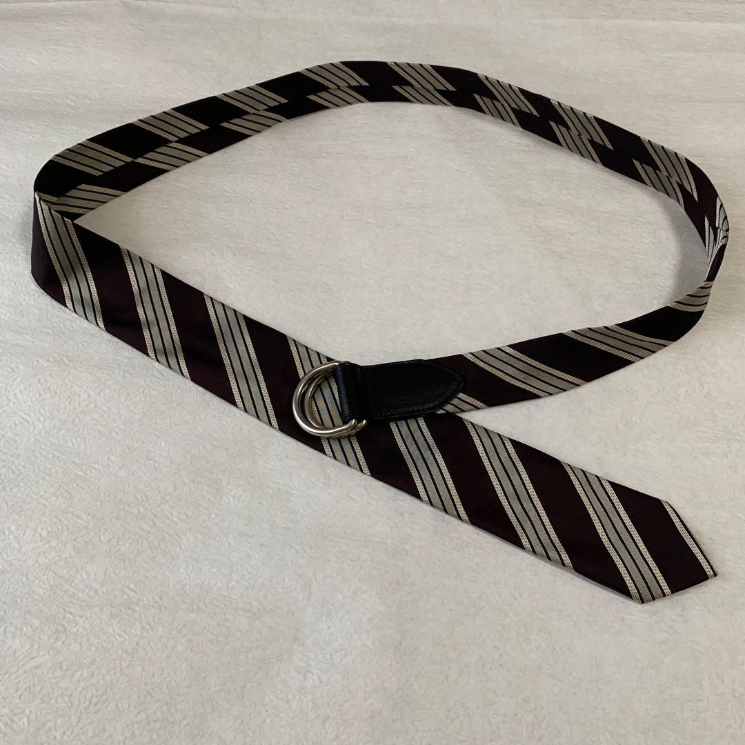 DRIES VAN NOTEN ネクタイデザインシルクベルト BWN/ONE - メルカリ