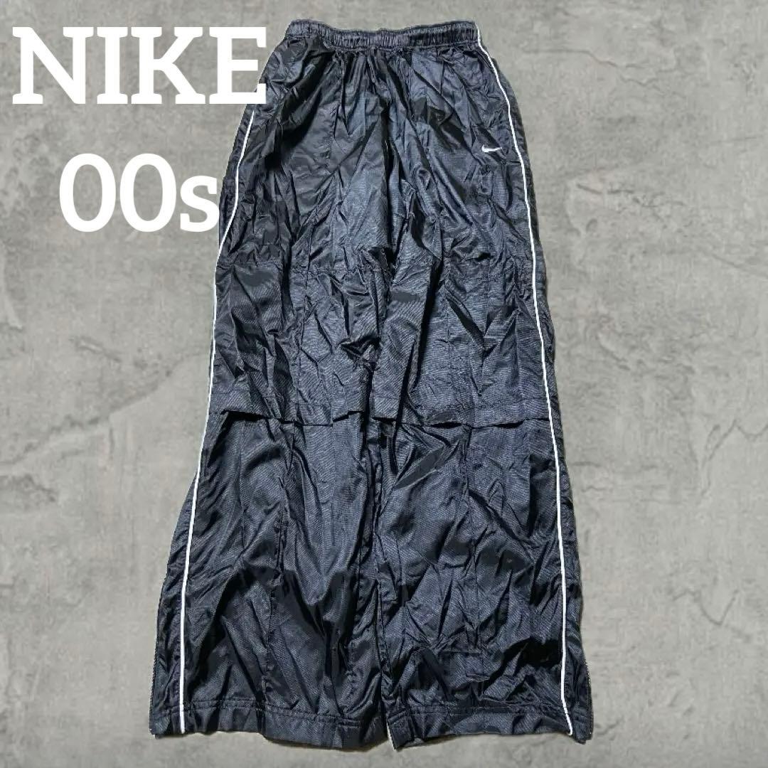 極太 00s OLD NIKE ナイロンパンツ バギーパンツ ワイドパンツ - メルカリ