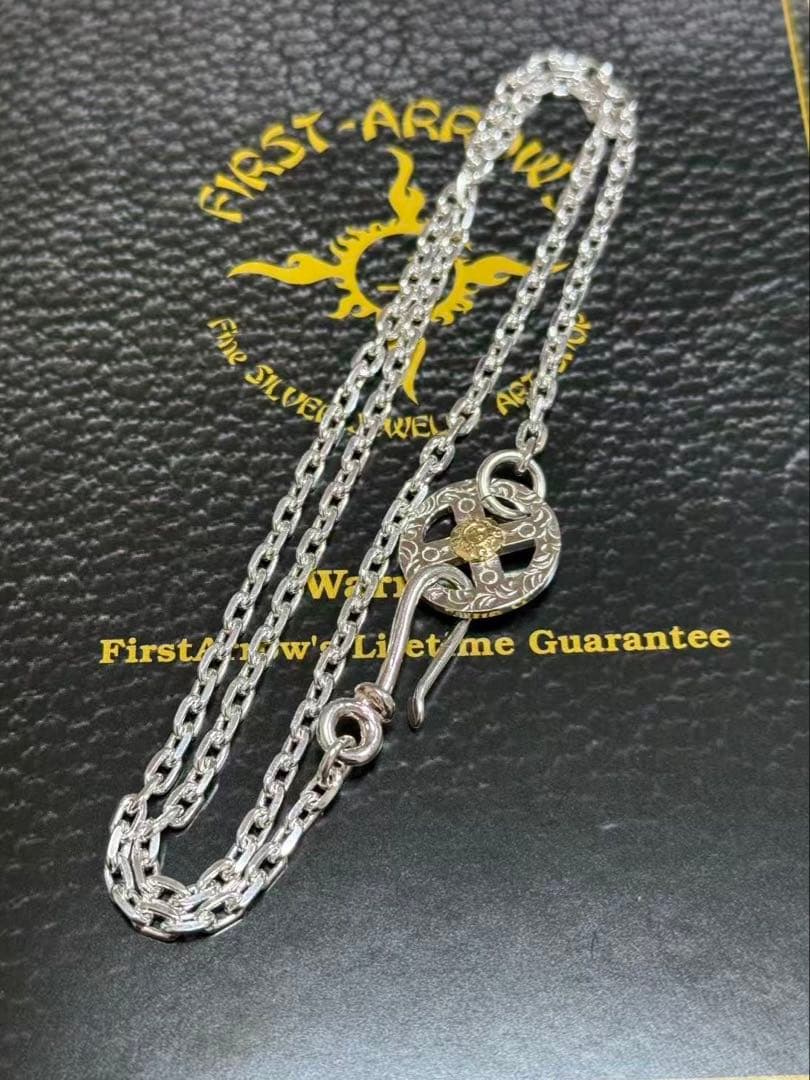 FIRST ARROWS K18ポイント付ホイール付きSチェーン細角50cm - メルカリ