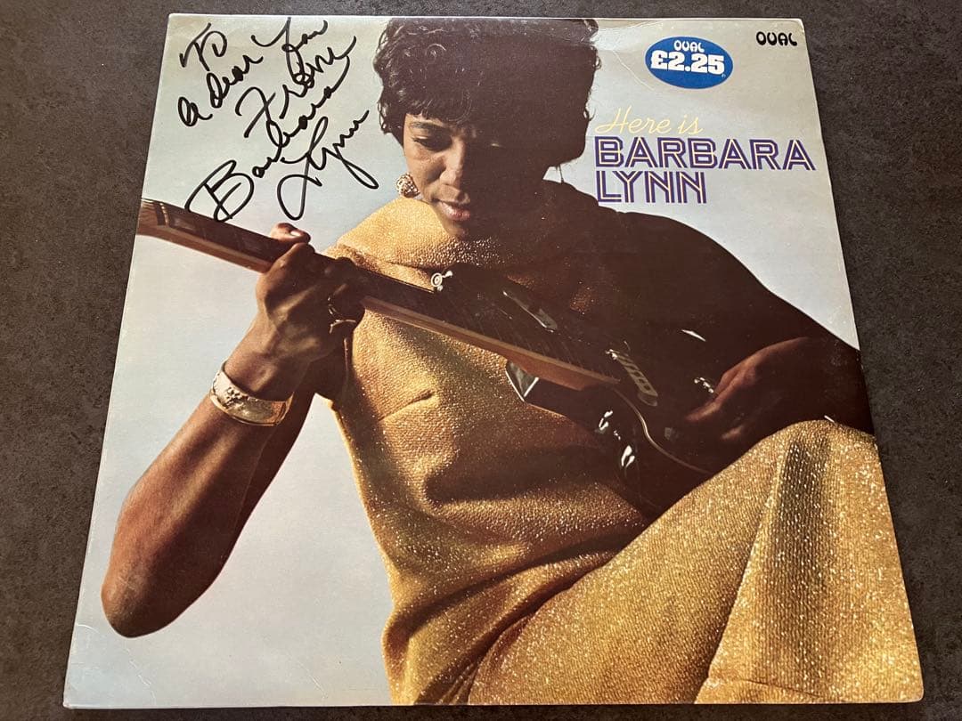 Here is Barbara Lynn サイン入りレコード英国盤美盤　稀少盤 Barbara Lynn / バーバラ・リン「Here Is Barbara Lynn / ヒア・イズ