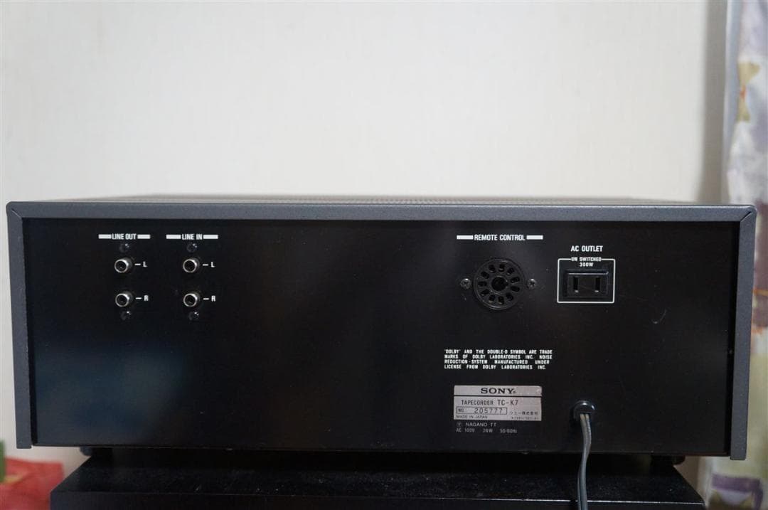 SONY　ソニー　カセットデッキ　ＴＣ－Ｋ７　整備品