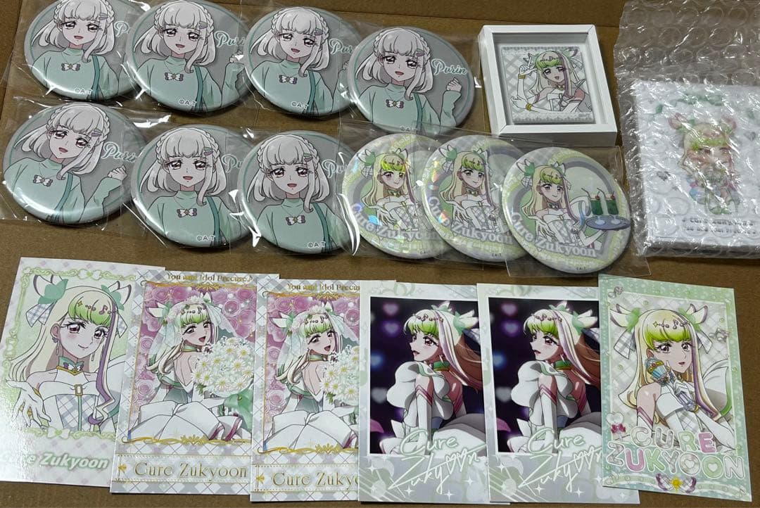 キミプリ キュアズキューン ぷりん 缶バッジ フォト風カード 他 - メルカリ