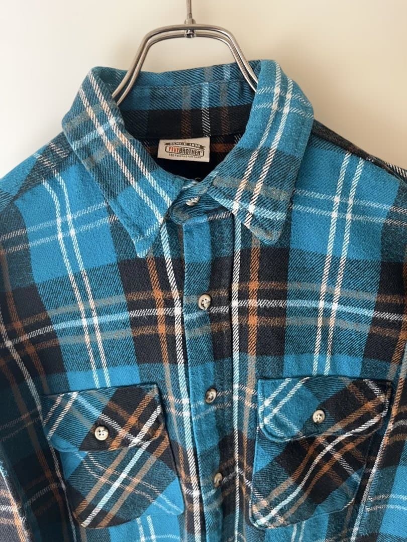 No.5731 FIVE BROTHER チェックネルシャツ - メルカリ
