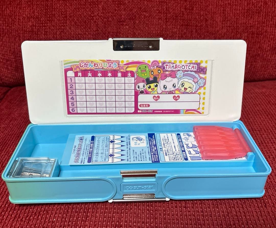 ま*読様 平成レトロTamagotchiたまごっち 両面マチック筆箱 ペンケース