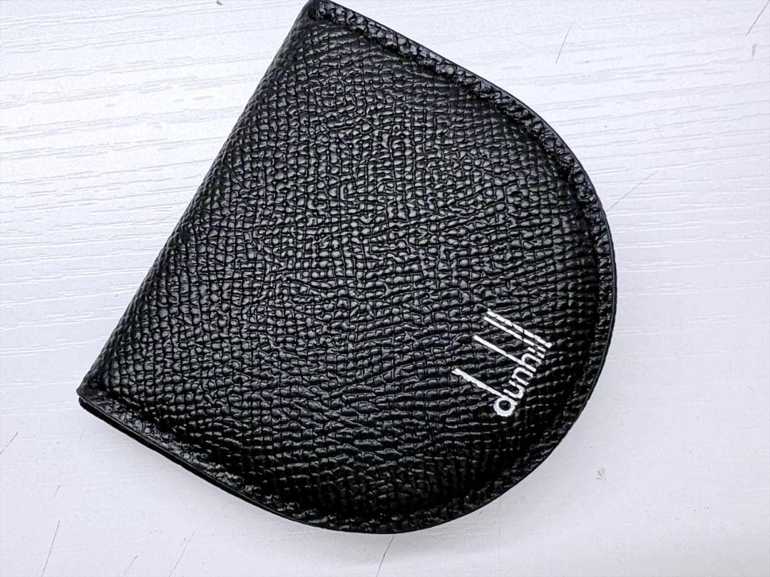 未使用保管 美品 ダンヒル カドガン ロゴ フラップ コインケース