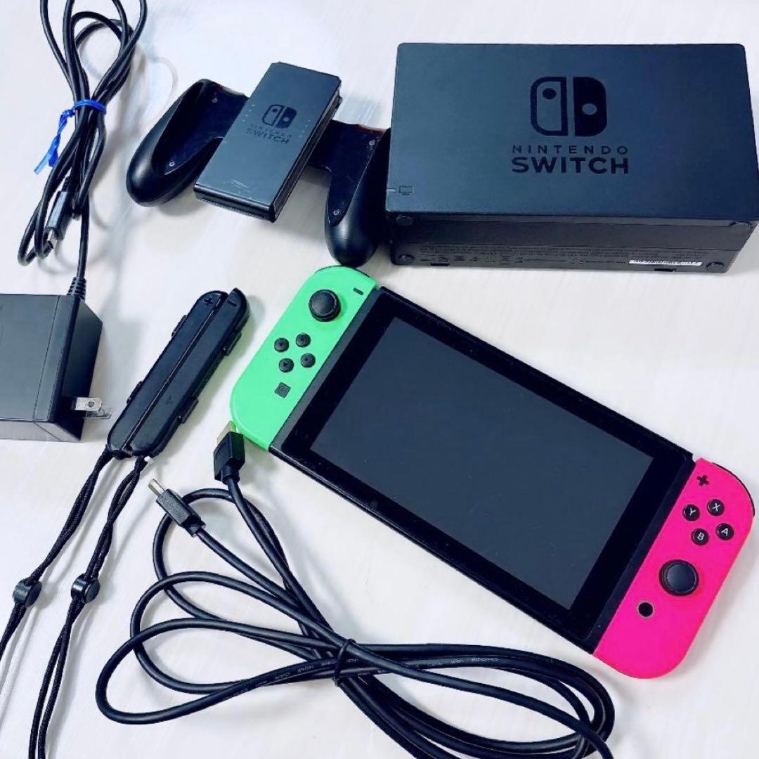 Nintendo Switch ネオングリーン/ネオンピンク 本体　SDカード付 Amazon.co.jp: 【任天堂純正品】Joy-Con (L) ネオングリーン/ (R
