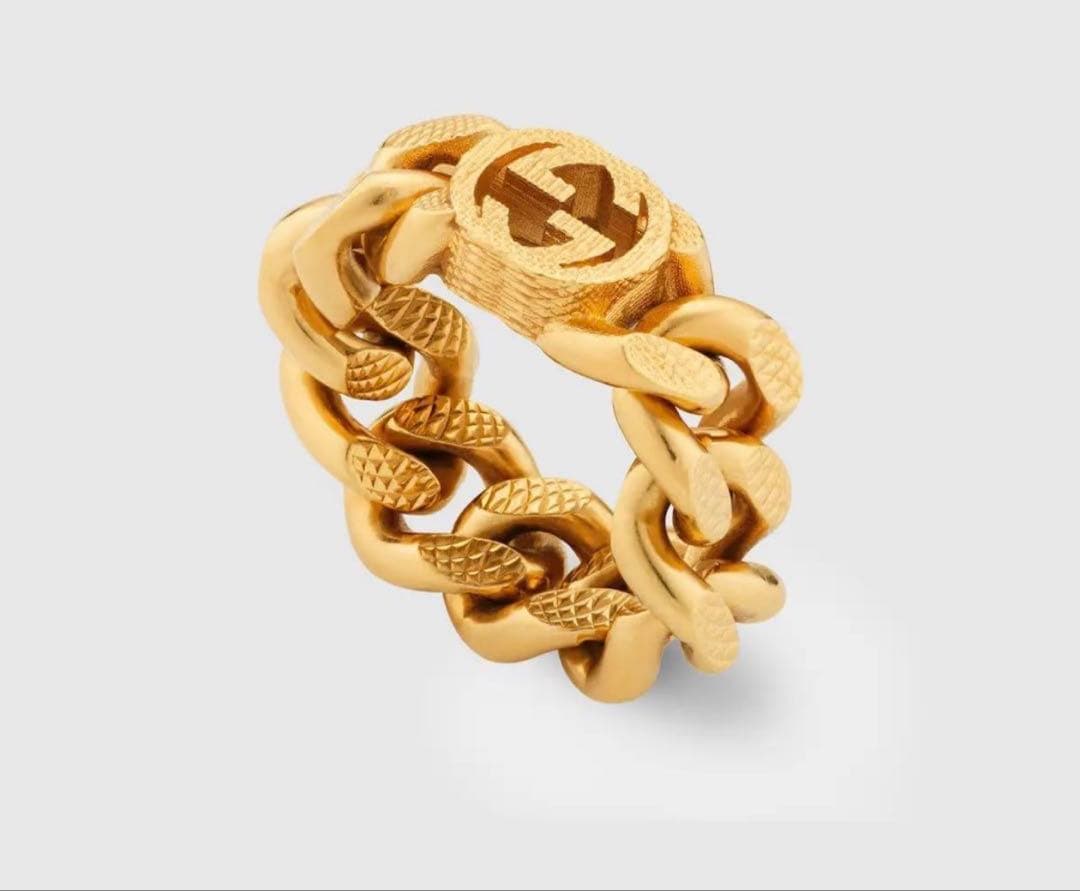 GUCCI インターロッキングG チェーン リング - メルカリ