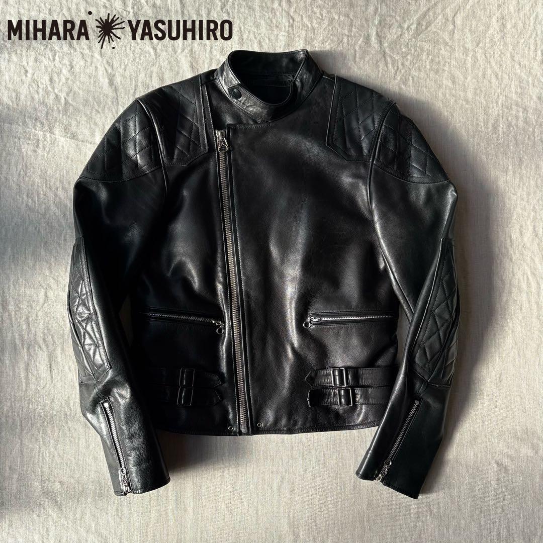 MIHARA YASUHIRO ミハラヤスヒロ シングルライダースジャケット - メルカリ