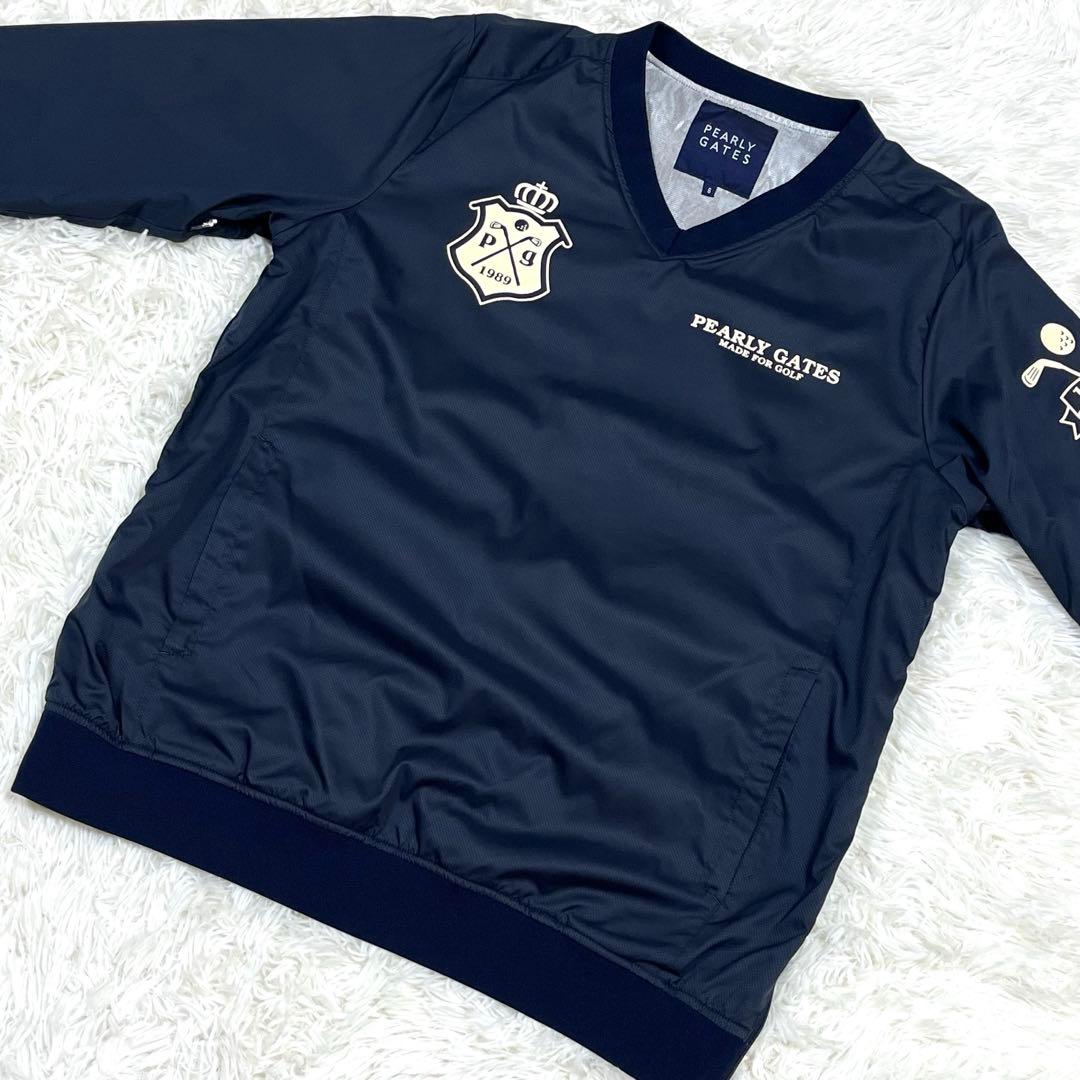 美品✨PEARLY GATES ジャケット 大きいサイズ6 ネイビー - メルカリ