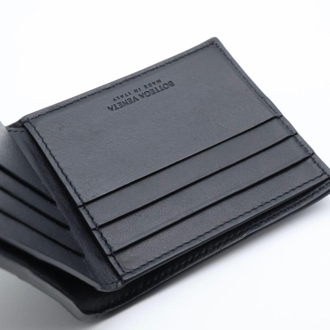 超極美品】BOTTEGAVENETA カセット 二つ折り財布 札入れ 黒 - メルカリ