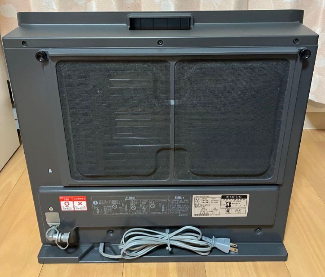 都市ガス　大阪ガス　ノーリツ　ガスファンヒーター　GFH-4001S