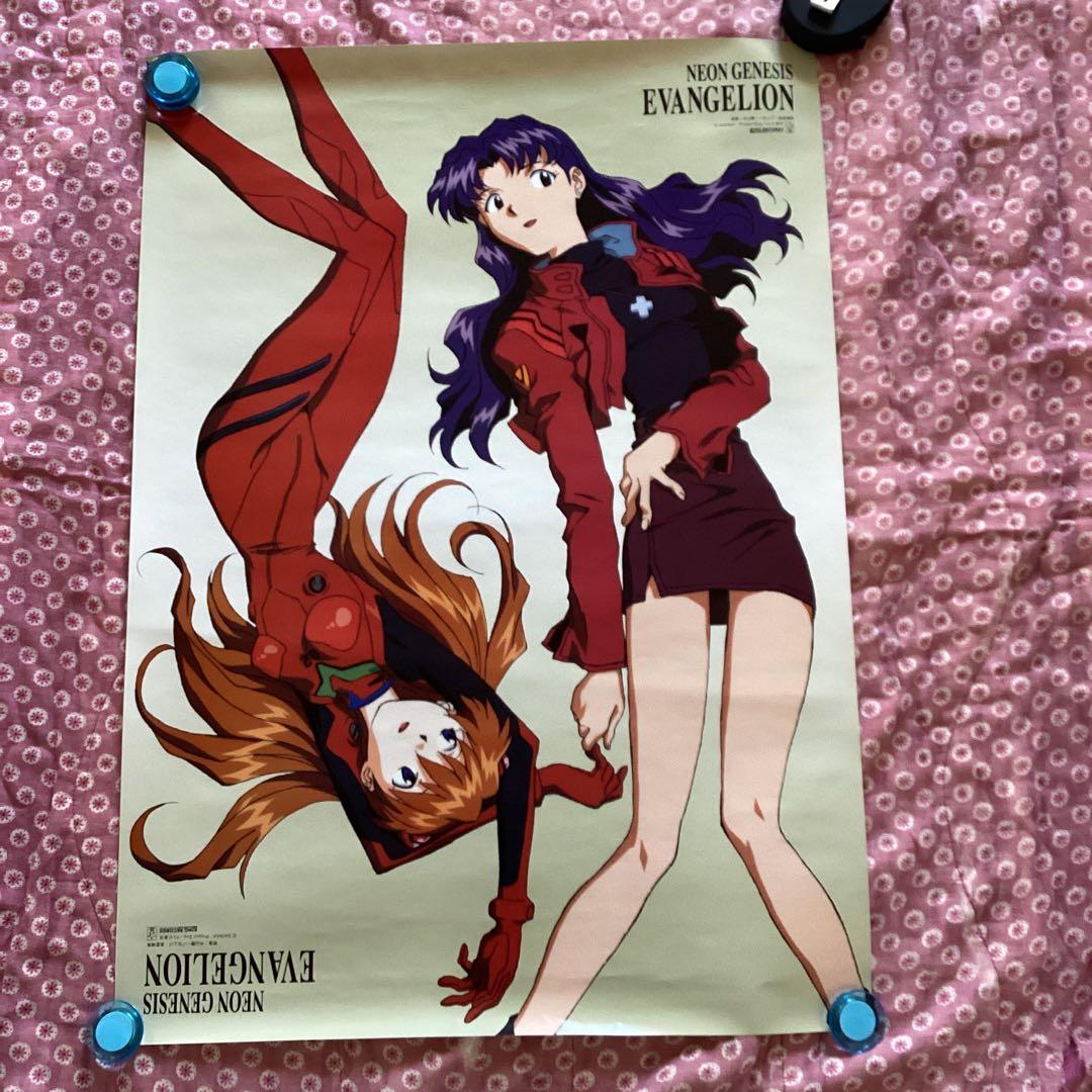 ポスター B2サイズ エヴァンゲリオン アスカ ミサト - メルカリ