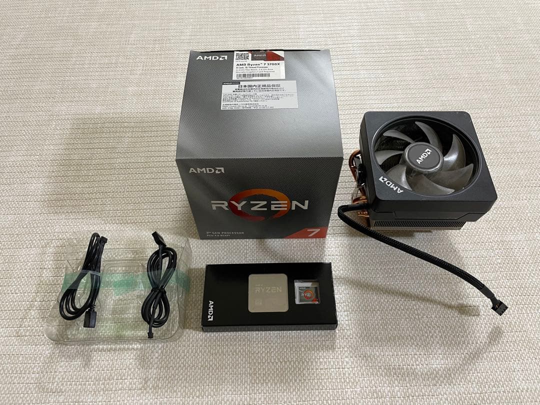 AMD Ryzen 7 3700X CPU + クーラー Ryzen 7 3700Xを早速購入！第3世代AMD Ryzenのパッケージの中身を確認