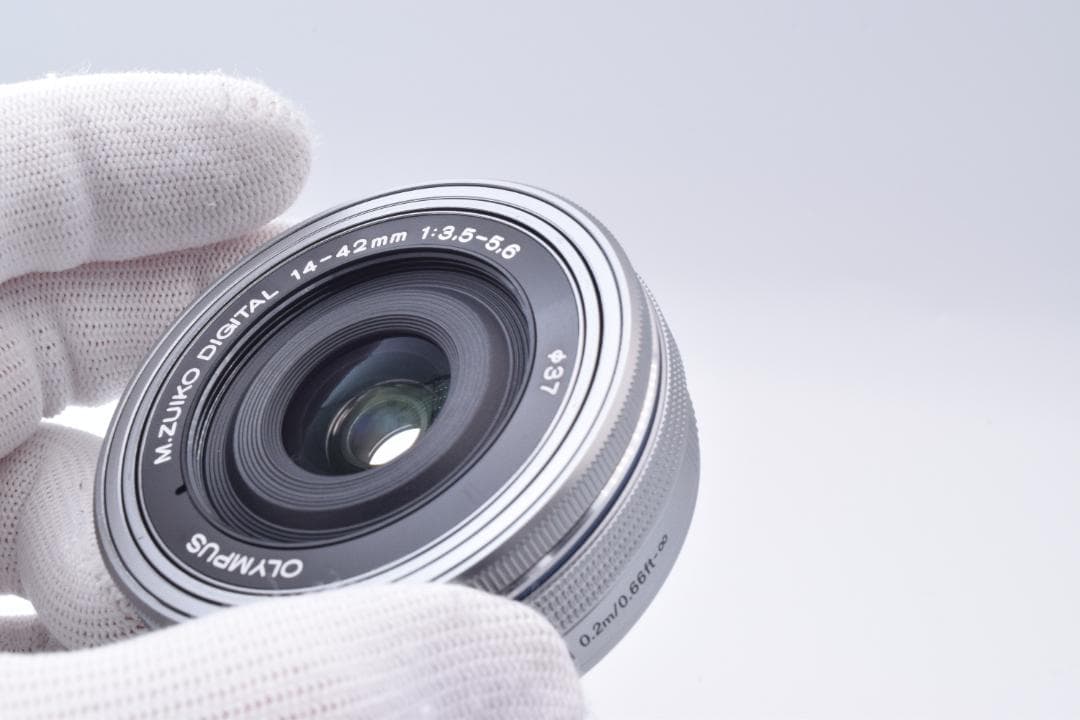#50b オリンパス 電動パンケーキ ズームレンズ 14-42mm EZ