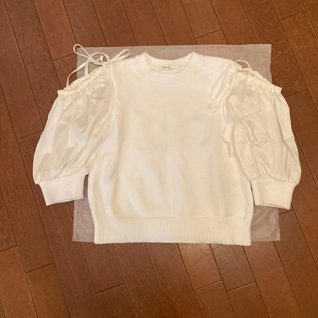 ADEAM 5分袖ニット ワイドリブ5分袖ニット - SOÉJU online store｜上質な大人の女性のため