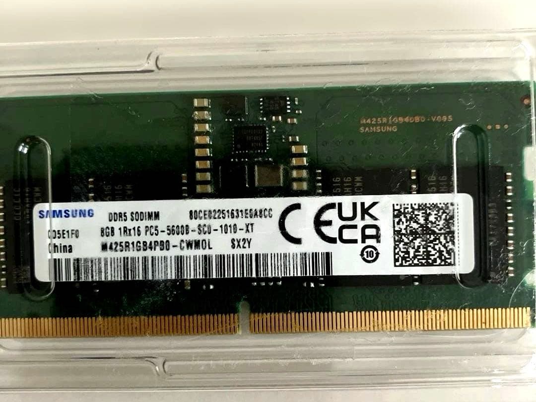 SAMSUNG純正 DDR5 16GB(8GB×2) 5600MHz