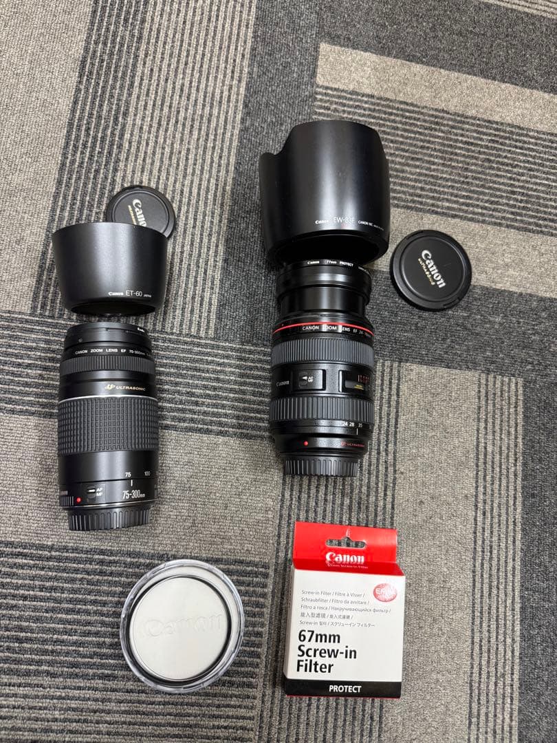 Canon EF24-70mm 2.8L USM ef75-300mm ジャンク