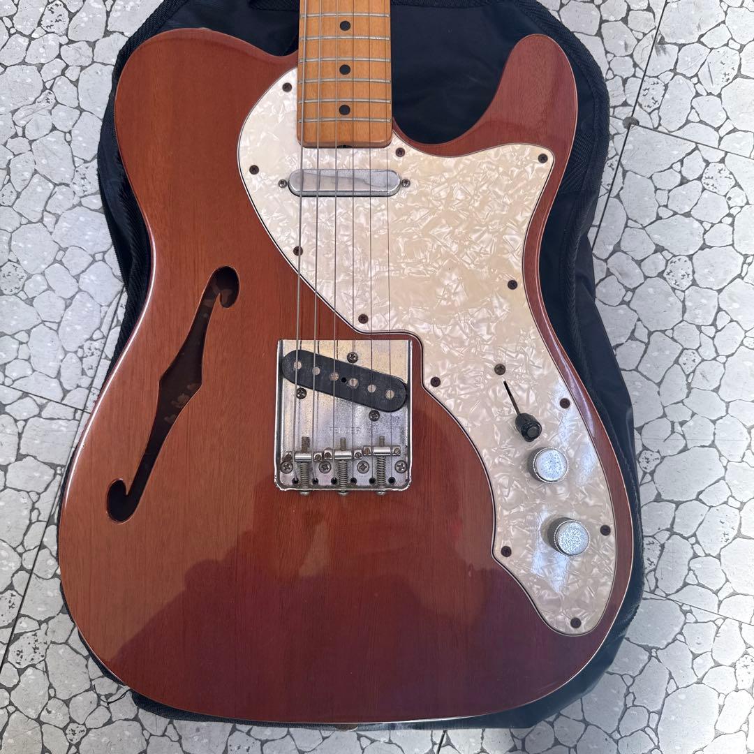 Fender Telecaster セミホロウボディ ブラウン メキシコ