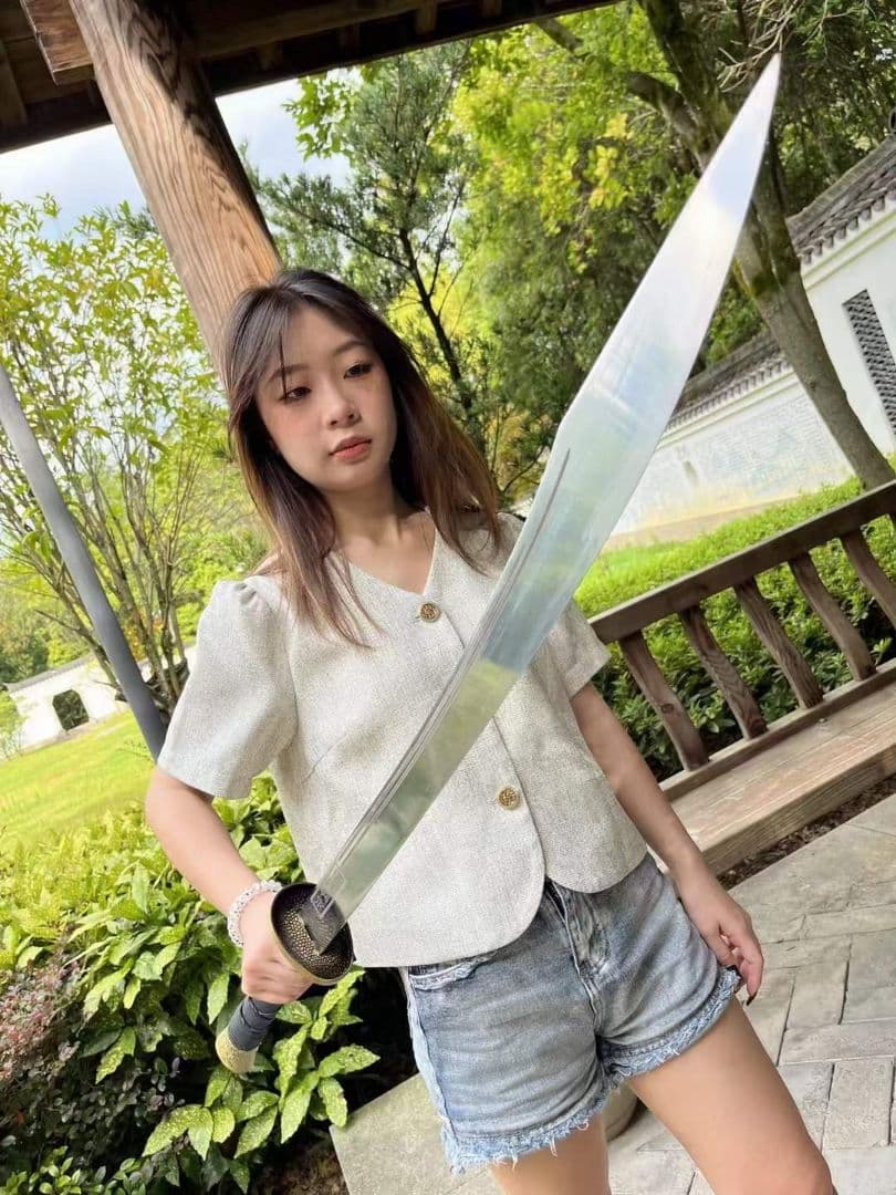 淵寒伝統牛尾刀（武術刀）古兵器 武具 刀装具 日本刀 模造刀