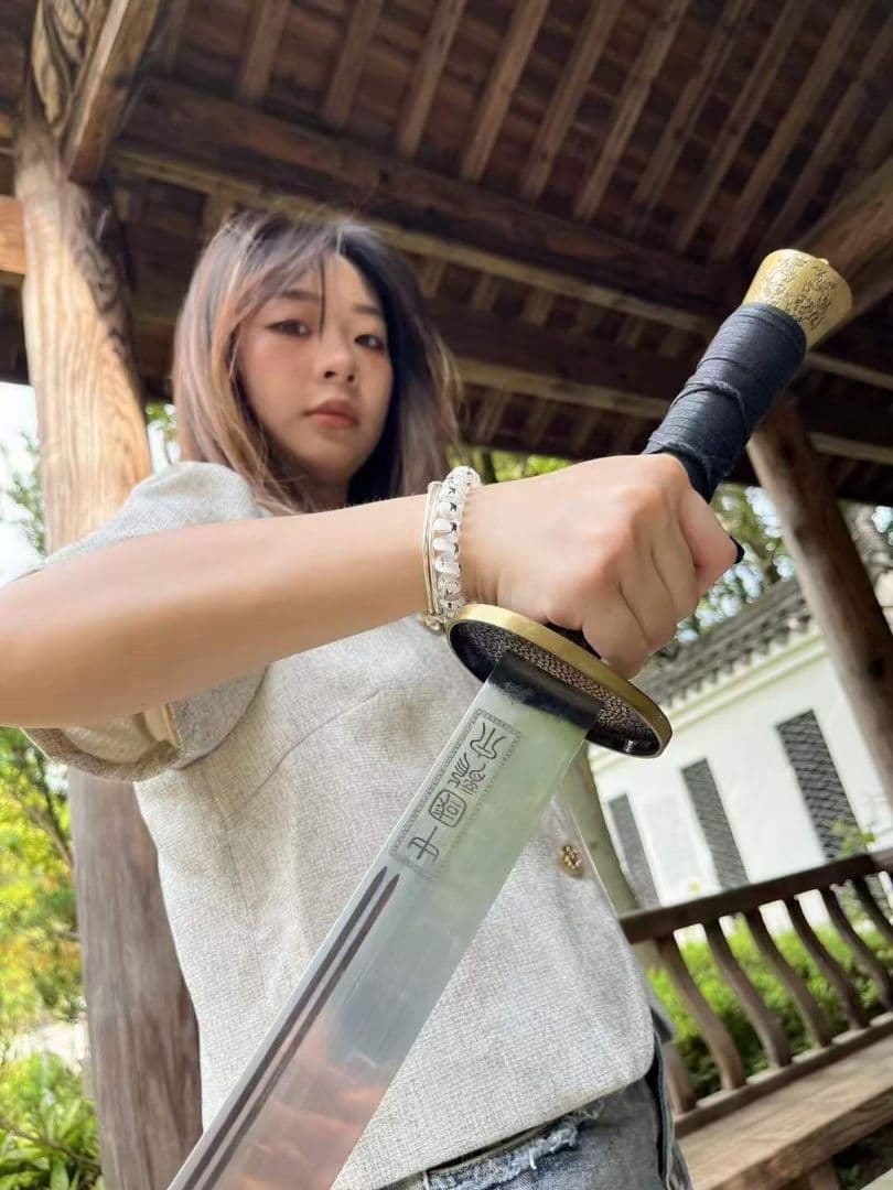 淵寒伝統牛尾刀（武術刀）古兵器 武具 刀装具 日本刀 模造刀