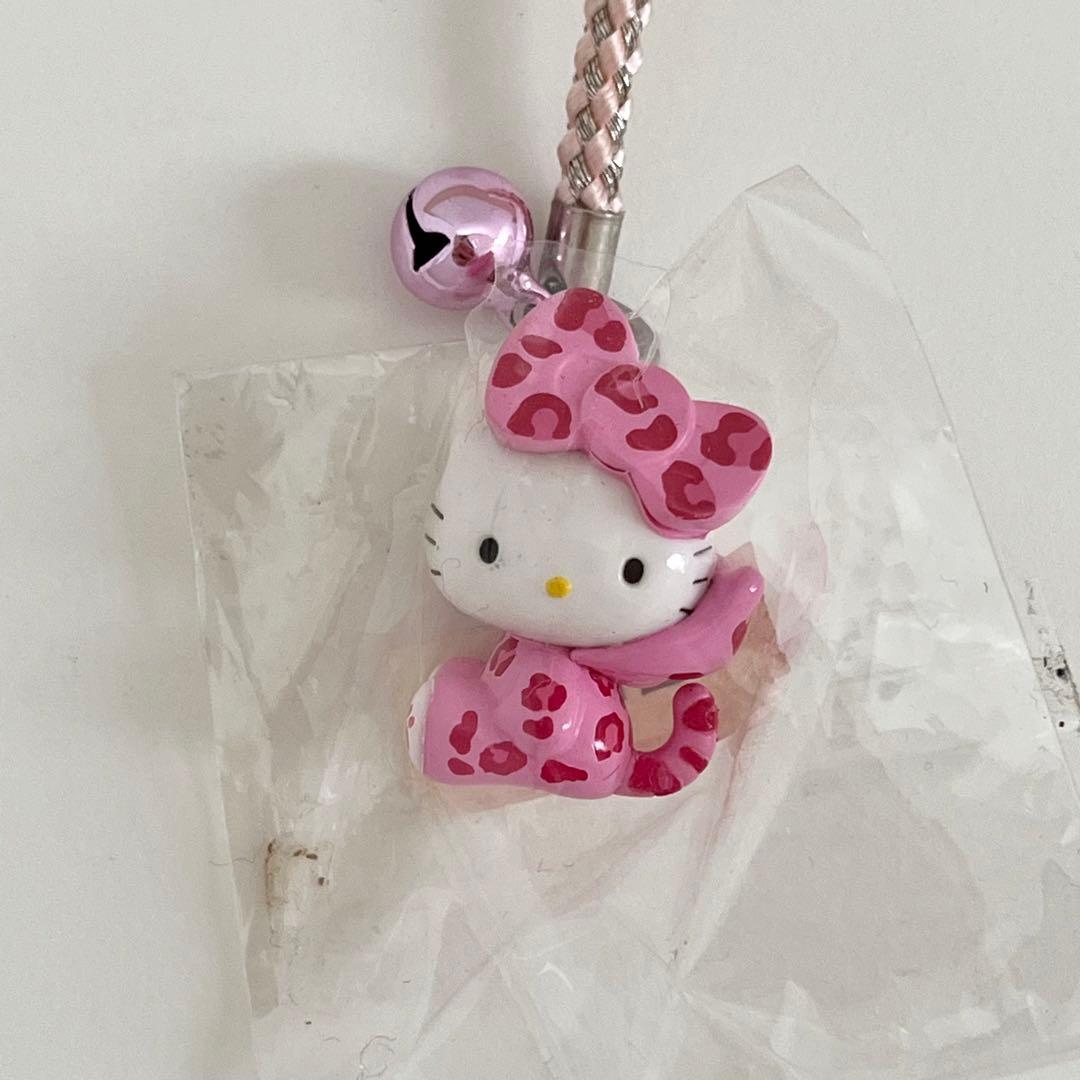 レア】ハローキティ ピンク ヒョウ柄 ストラップ 大阪限定 レオパード