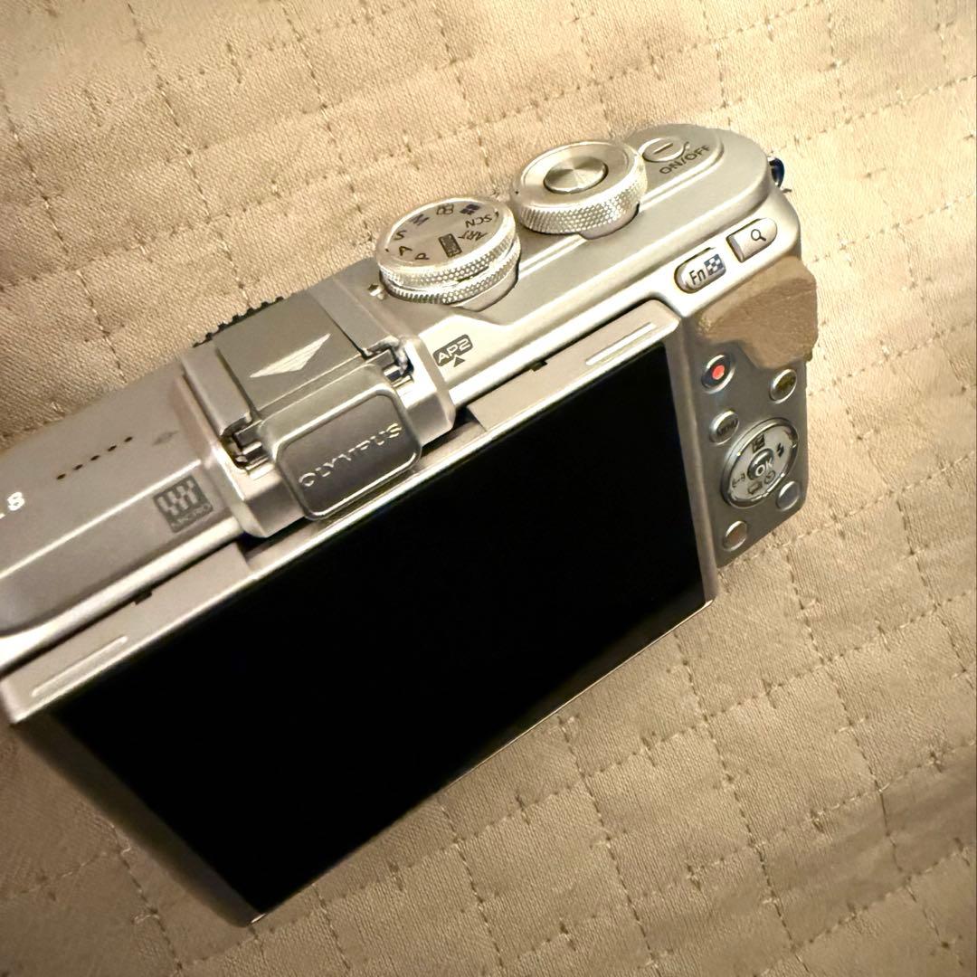 【美品】OLYMPUS PEN E-PL8 ブラウン ダブルズームキット 望遠