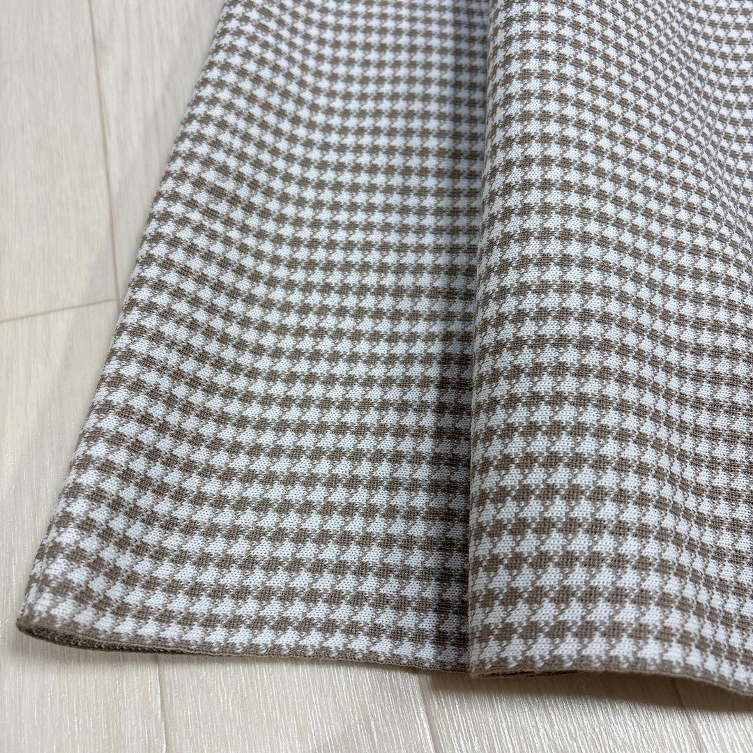 極美品 ジョリーミニョン エアーウール 千鳥格子 ニットフレアスカート