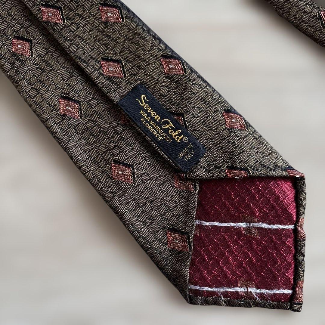 男*梅様 Atto Vannucci セッテピエゲ小紋タイ アットヴァンヌッチ d250eb196d0a7b53c6d92b37c5cd38