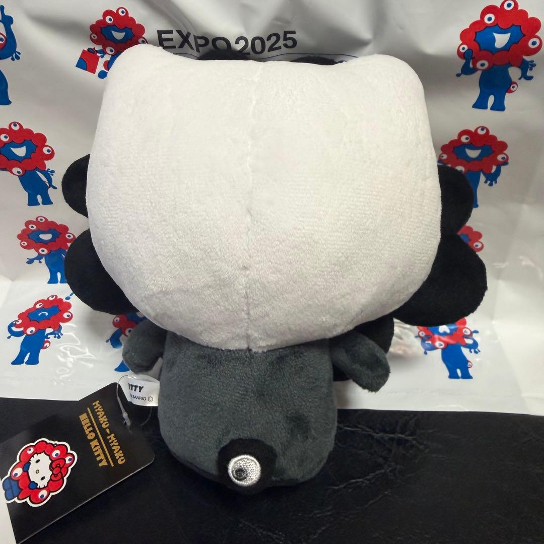 ミャクミャク サンリオ なりきりぬいぐるみM ブラック キティ 黒