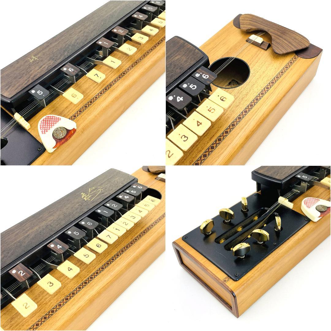 KIMURA 木村 高級 大正琴 峰 桐材 ハードケース付属 現欠損 現状品