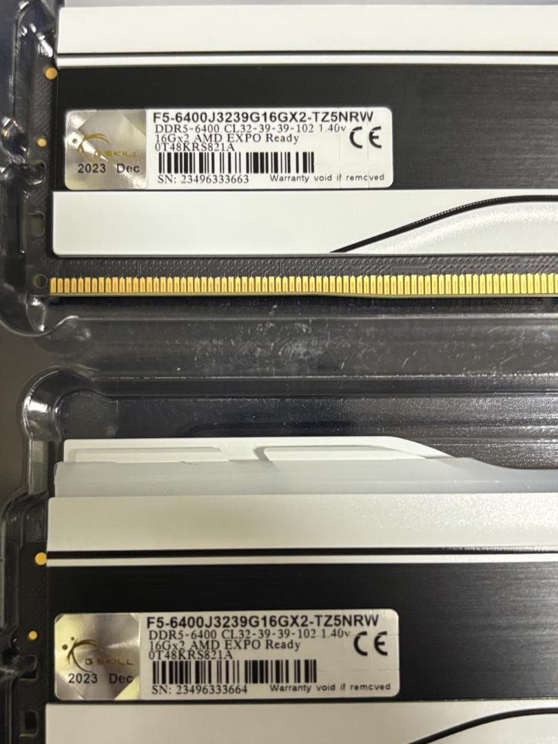 t*t様 G.SKILL DDR5 PC5-51200 16GB×4枚 RGB
