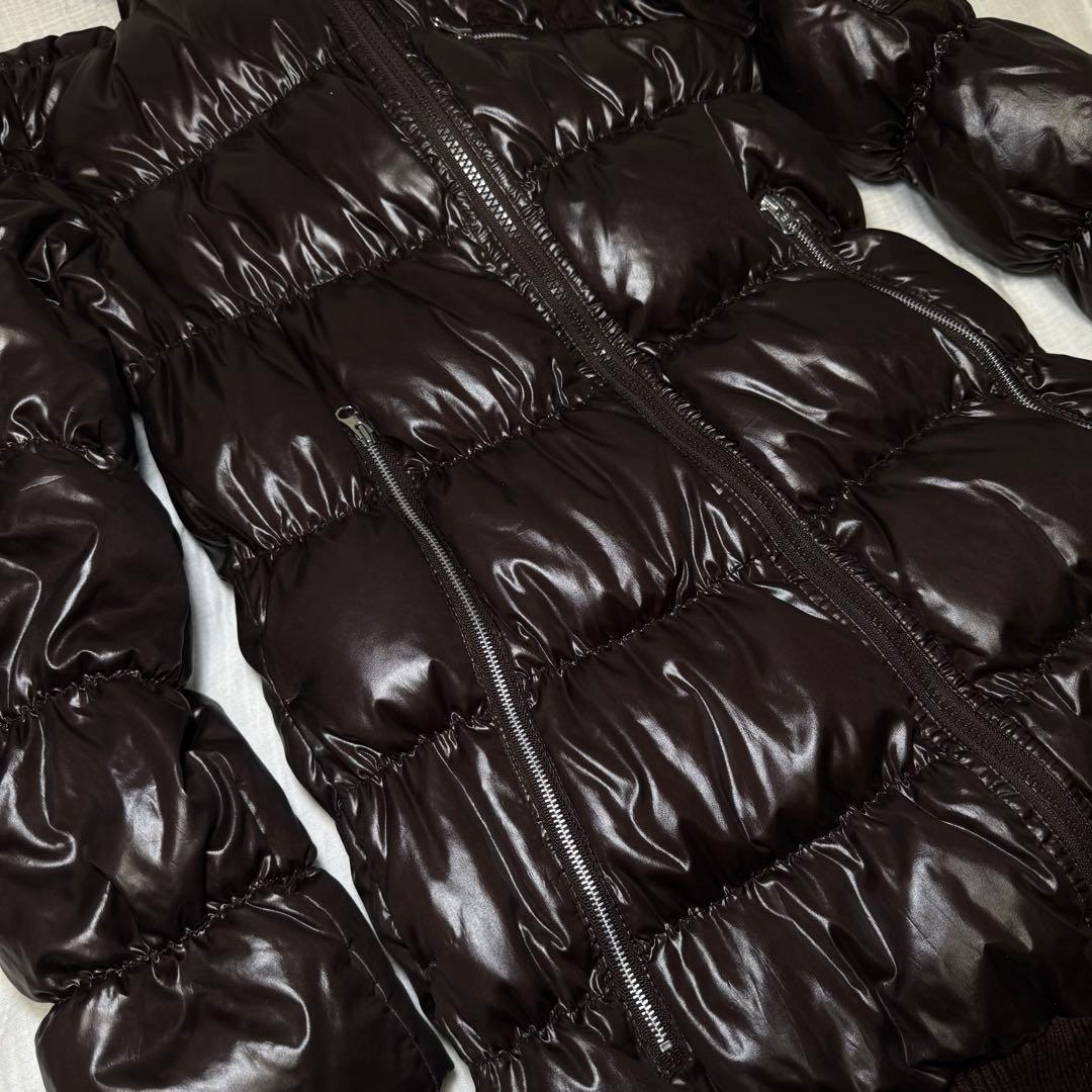 GAP ダウンコート ファー ダブルジップ 光沢 平成ギャル y2k - メルカリ