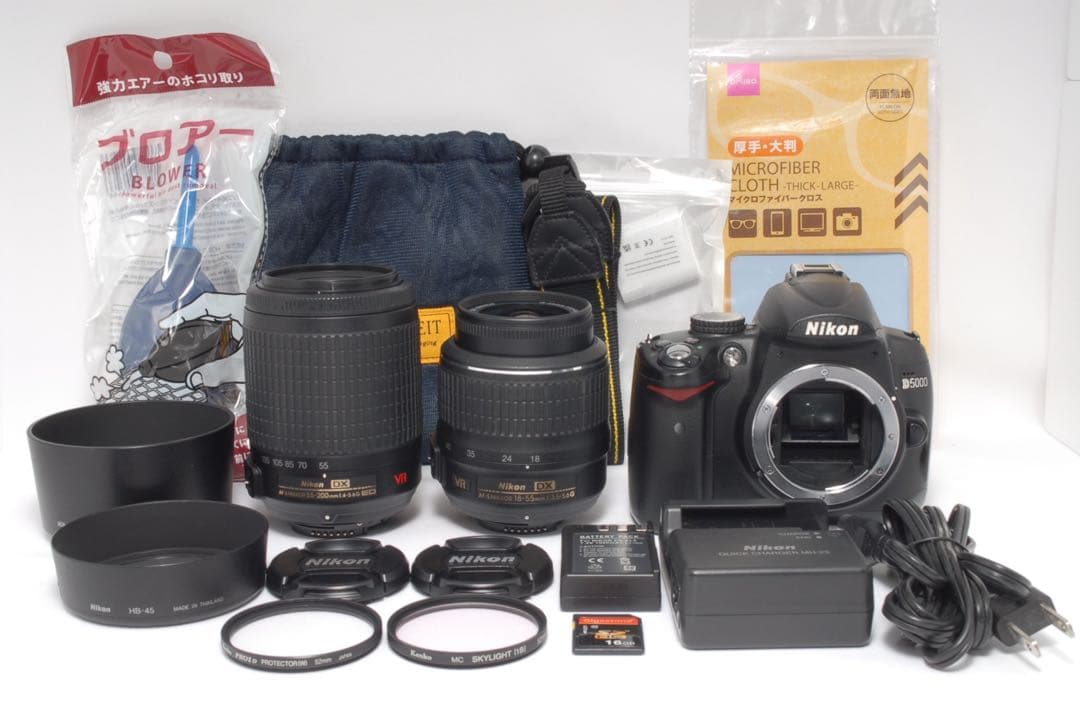 ❤️Nikon D5000❤️ダブルレンズ スマホ転送OK 動画撮影 初心者おすすめ
