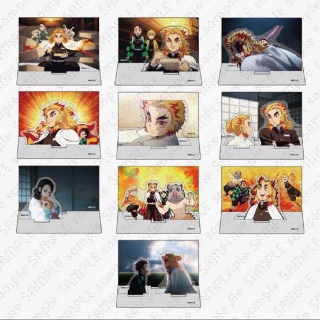 鬼滅の刃 無限列車編 四周年 記念カフェ ランダムミニジオラマアクリル