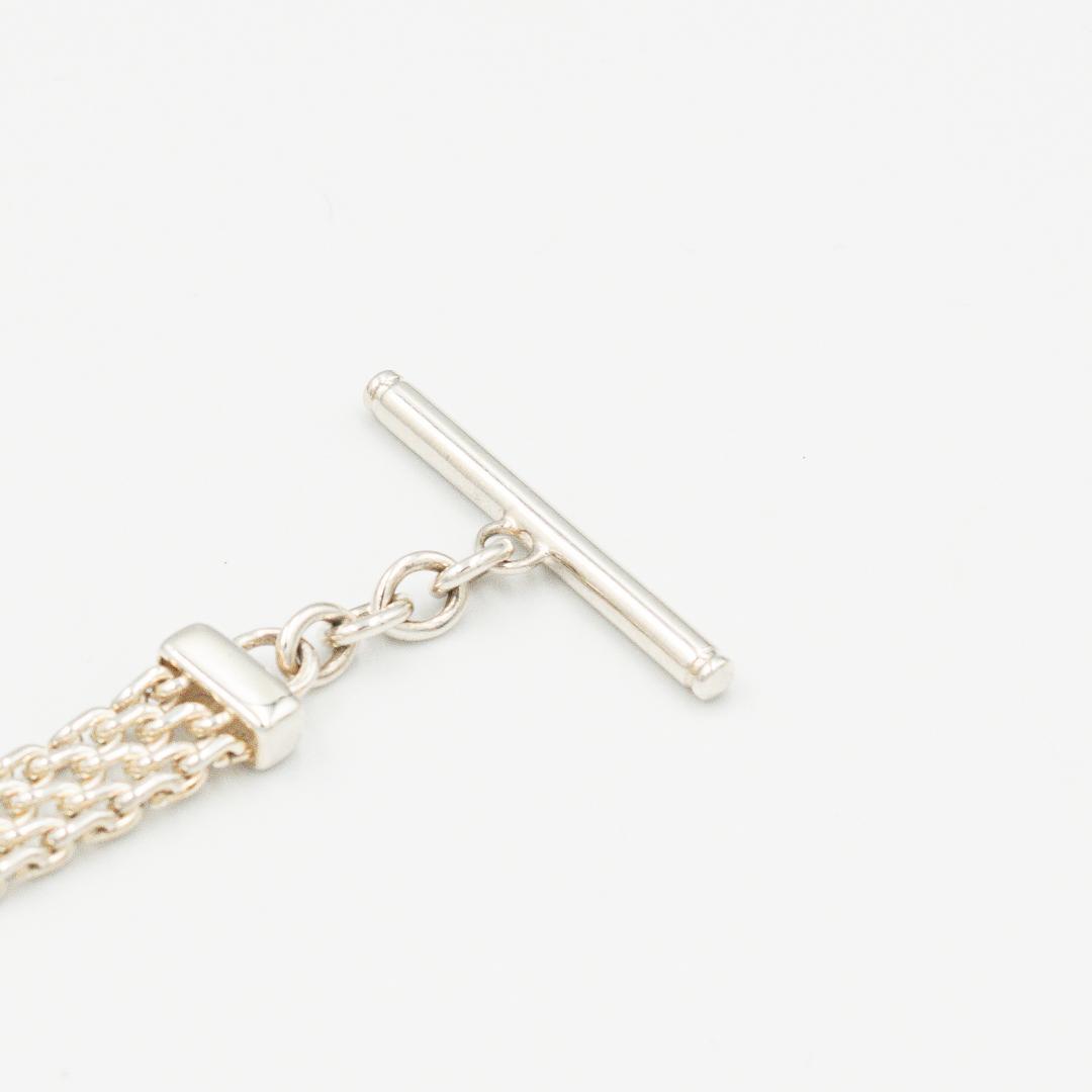ティファニー メッシュ トグル ブレスレット シルバー 18.5cm