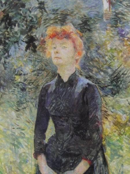 ロートレック 、【パティニョールにて】、希少画集画、新品高級額