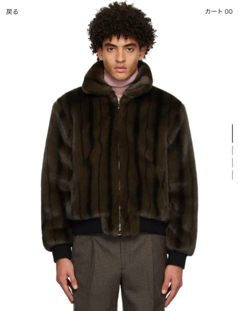 ERNEST W BAKER アーネストダブルベイカーフェイクファージャケット