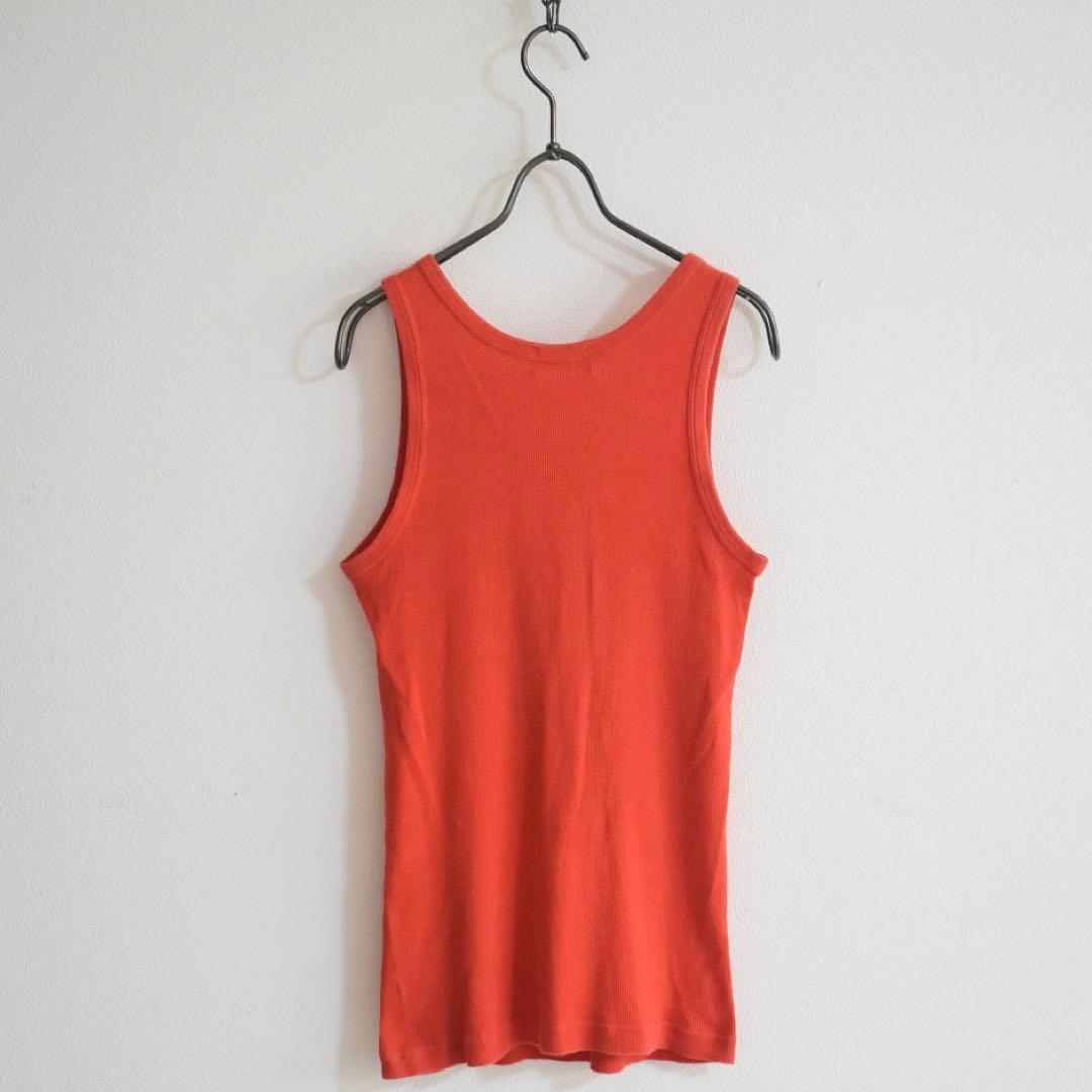 90s archive HELMUT LANG 日本製 タンクトップ オレンジM - メルカリ