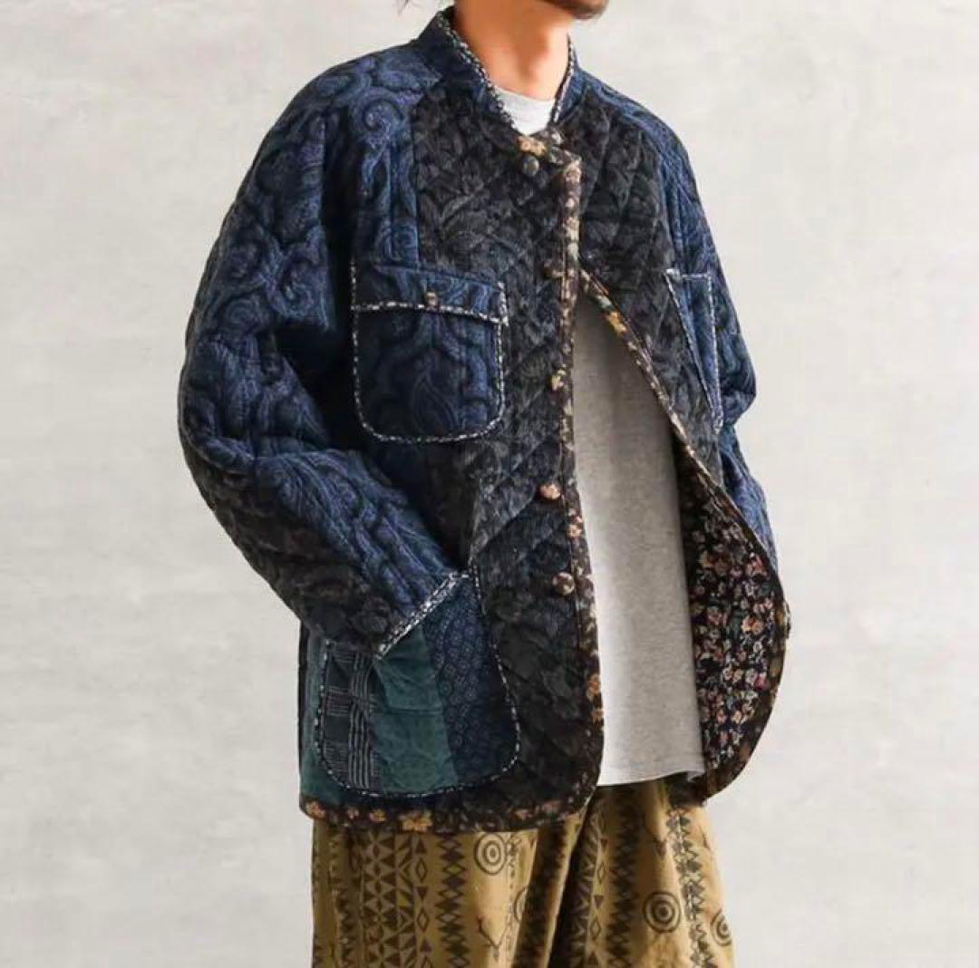 Needles キルティングチョアコート パッチワーク - メルカリ