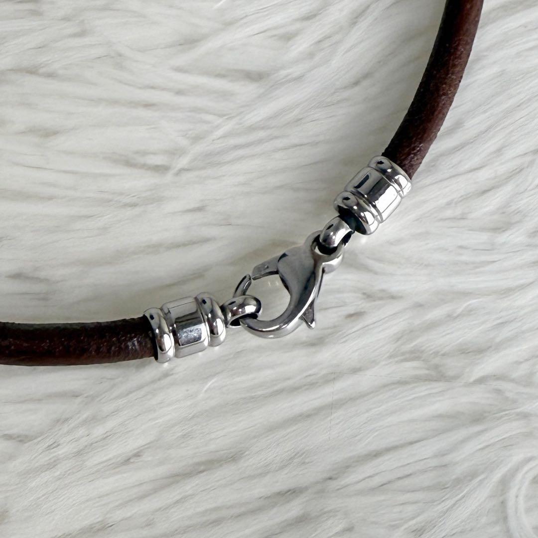 希少♡メンズサイズ♡レザーケース♡保存箱付♡ブルガリ チョーカー