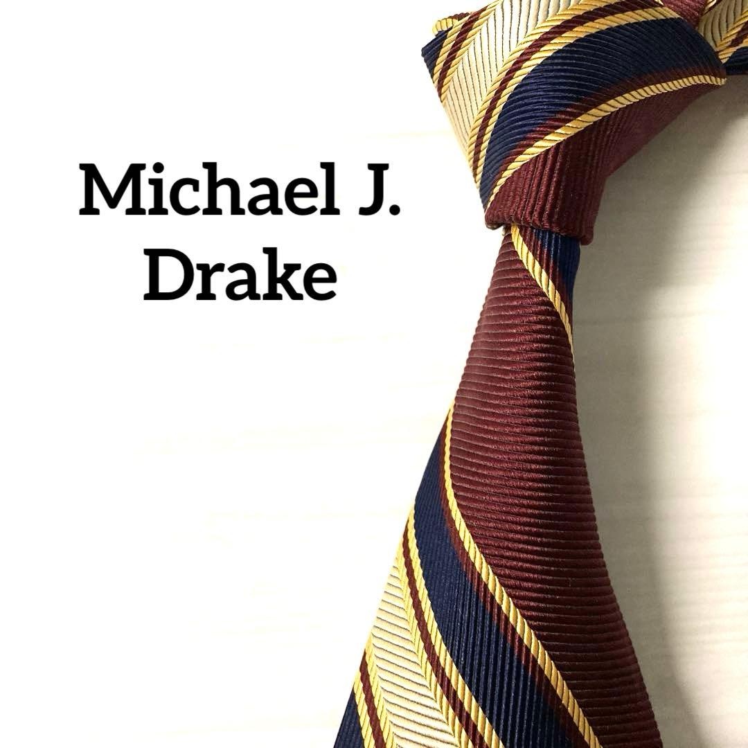 Michael J. Drake マイケルジェイドレイク ネクタイ ストライプ - メルカリ