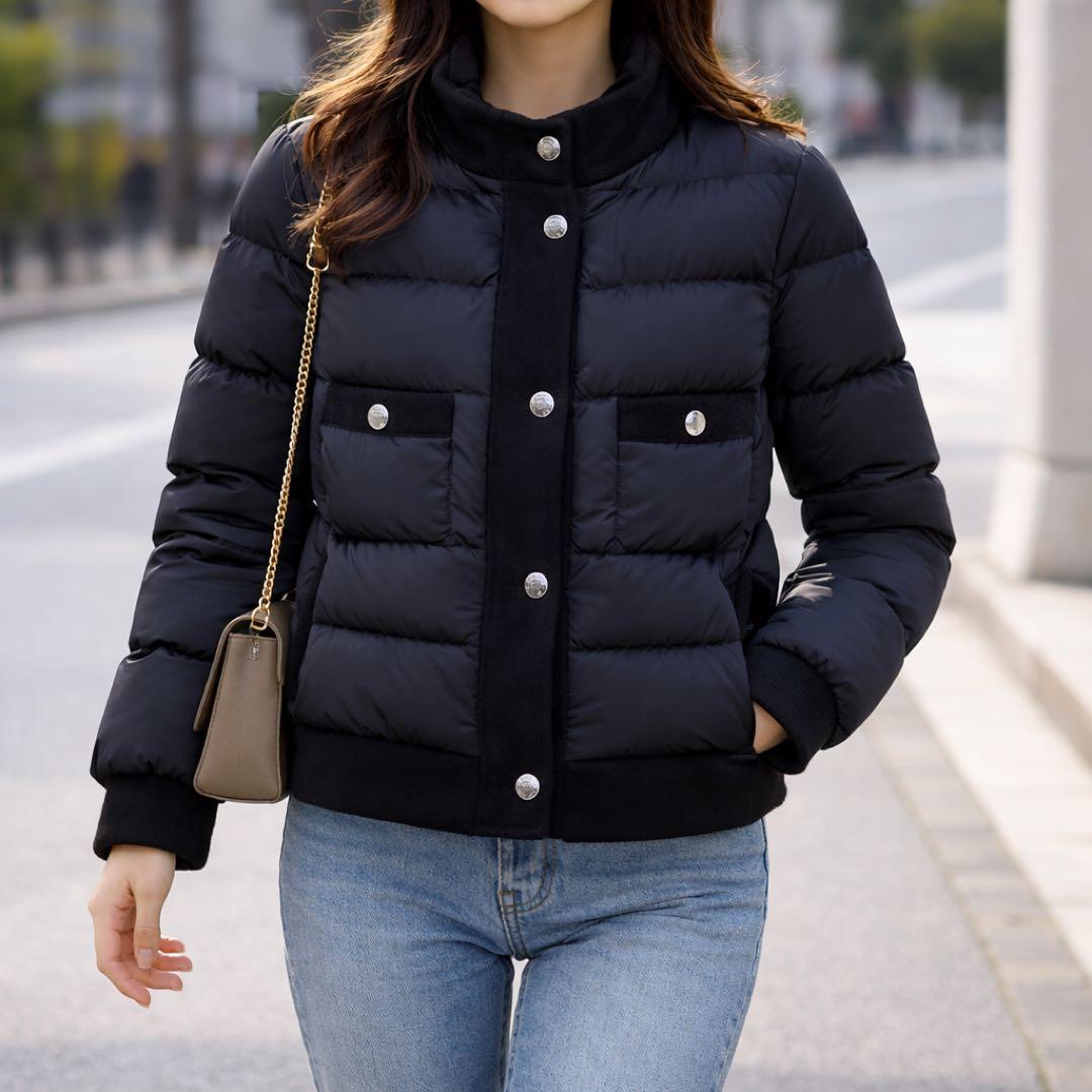 美品 MONCLER モンクレール MAIMI ダウンジャケット ウール切替 0