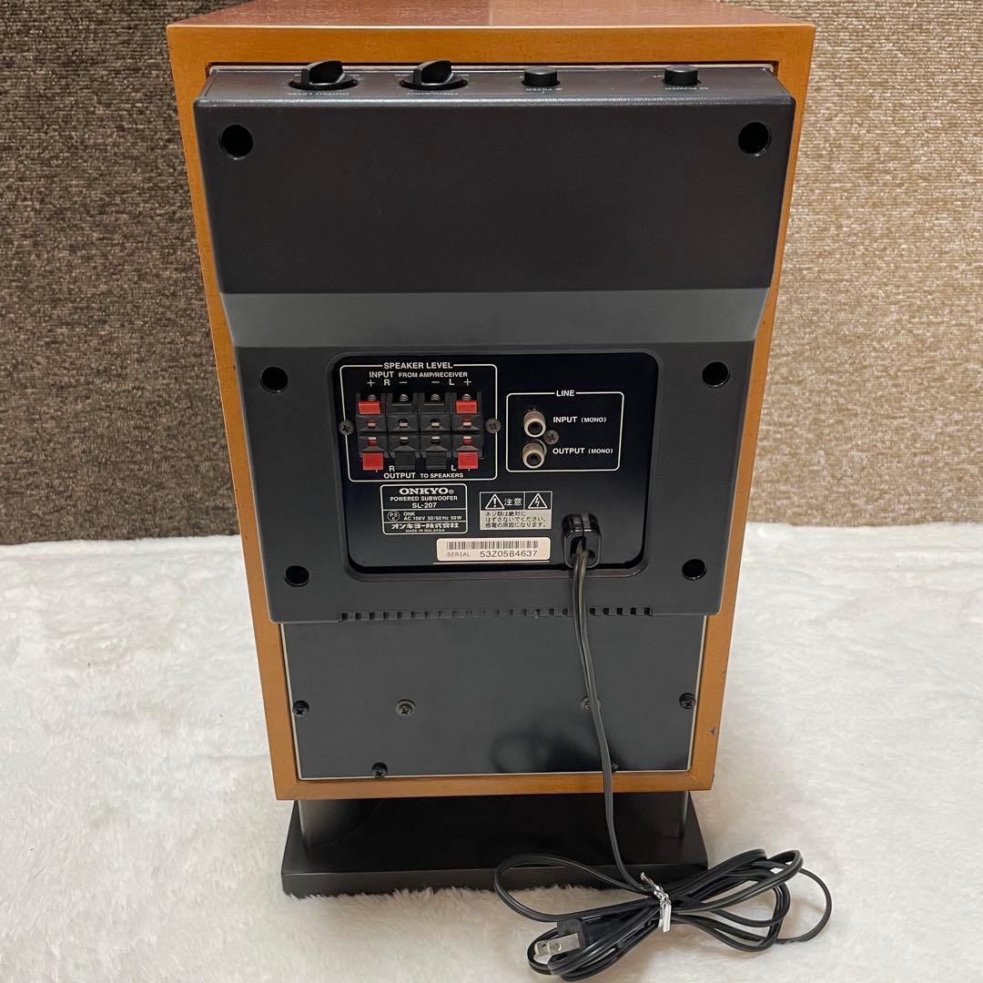 通電確認のみ】 ONKYO SL-207 アンプ 内蔵 サブ ウーファー - メルカリ