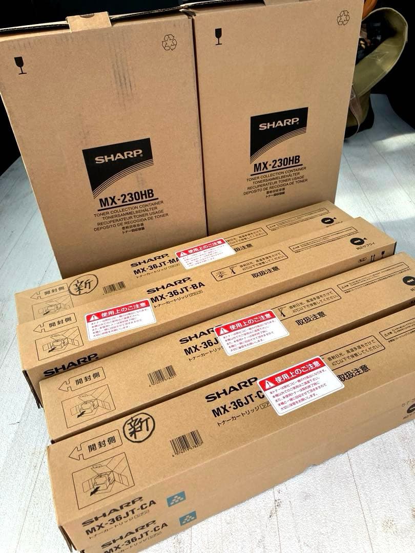 SHARP トナーカートリッジセット MX-230HB MX-36JTオマケ付き SHARP（シャープ） MX-36JTトナー/MX-230HB廃トナーボックス 4色