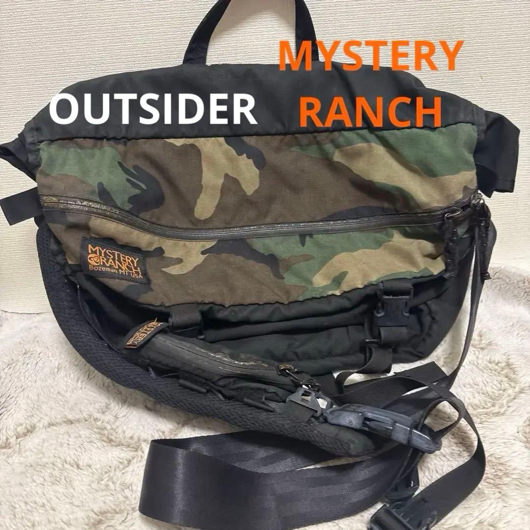 ミステリーランチ OUTSIDER メッセンジャーバッグ Woodland 廃盤 ミステリーランチ OUTSIDER メッセンジャーバッグ Woodland 廃盤