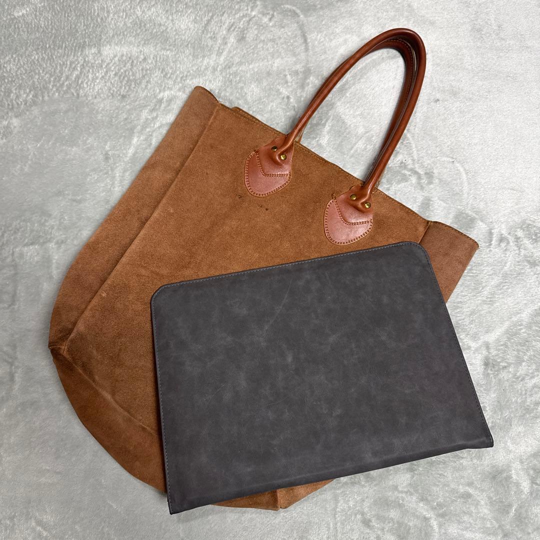 80s スエード レザー トートバッグ MADE IN USA ロングハンドル - メルカリ