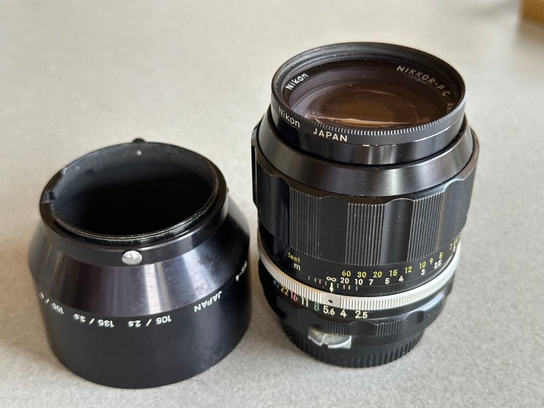Nikon ニコン Nikkor-P.C 105mm f/2.5 レンズ、フード Yahoo!オークション -「nikon 105 2.5」(フード) (アクセサリー)の落札