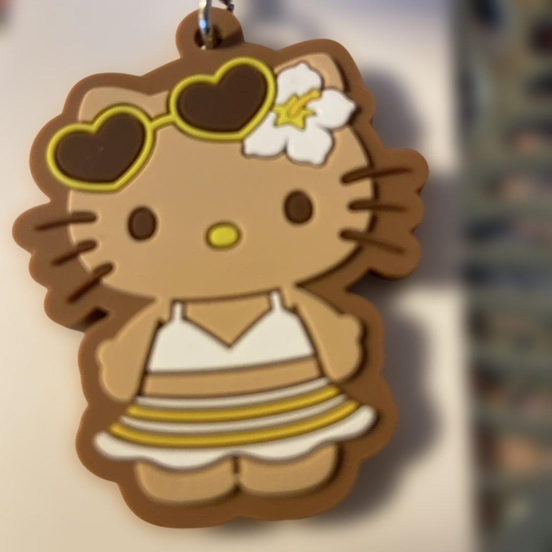 ハローキティ ラバーストラップ サンリオ ガングロキティ 日焼けキティ